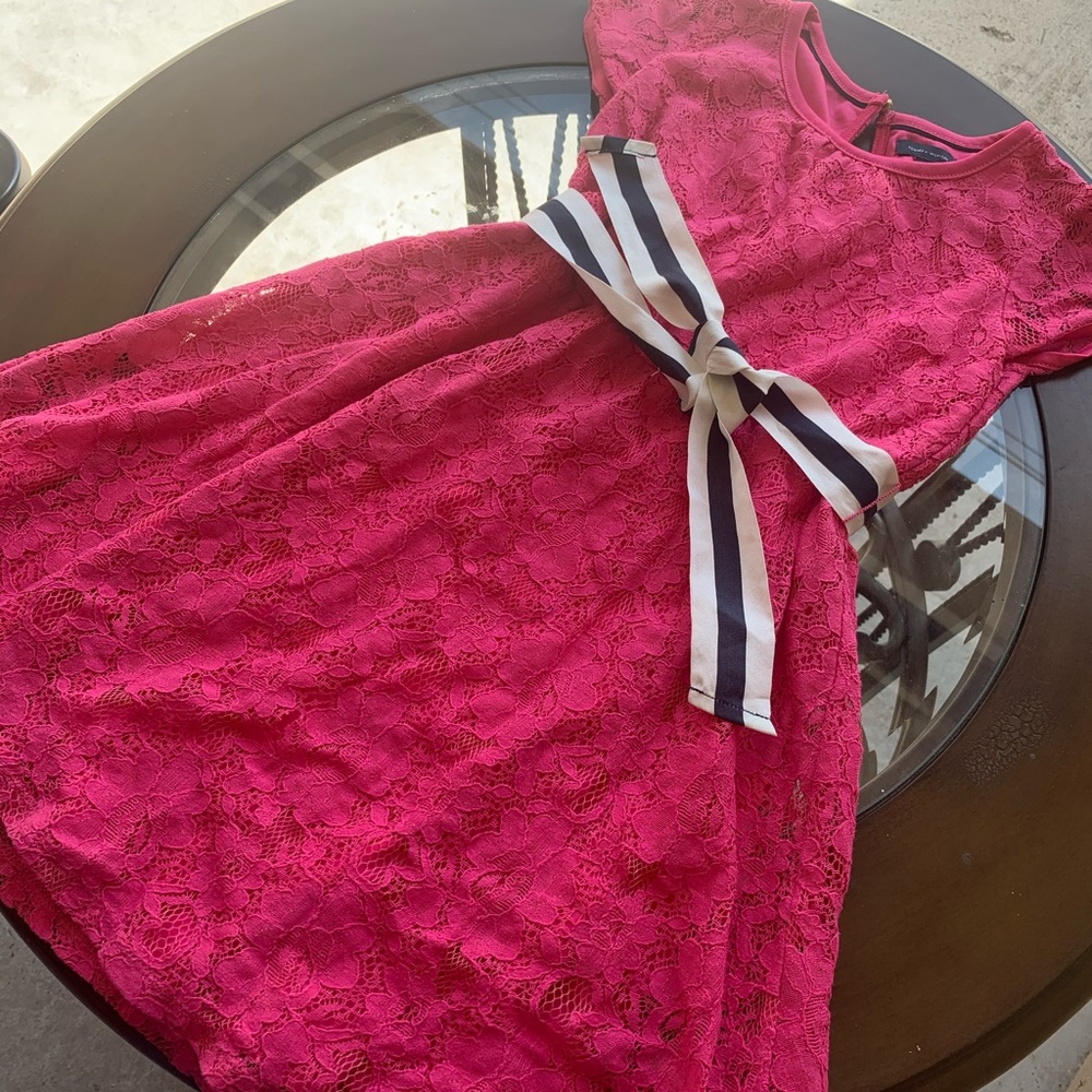 Tommy Hilfiger girls dress size 7 worn once